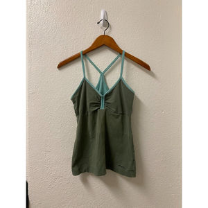 patagonia green blue racerback camisole top size s